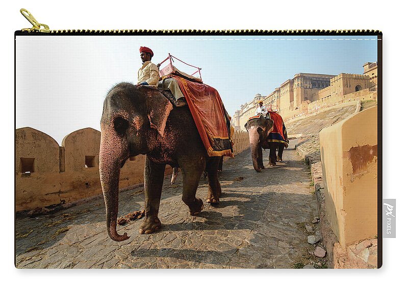 India Carry-all Pouch featuring the photograph Kingdom Come. - Amber Palace, Rajasthan, India by Earth And Spirit