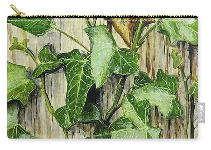Ivy Zip Pouch featuring the painting The Fallen Soldier by William Brody