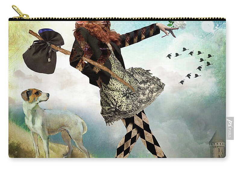 Tarot Zip Pouch featuring the photograph The Fool by Diana Haronis
