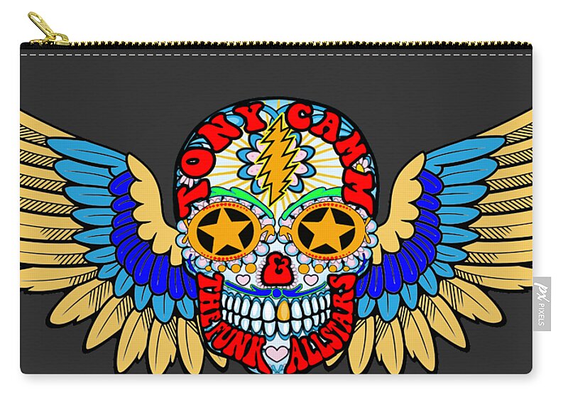  Zip Pouch featuring the digital art The Funk Has Wings by Tony Camm