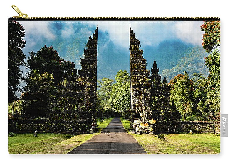 Handara Gate Carry-all Pouch featuring the photograph The Gates Of Heaven - Handara Gate, Bali. Indonesia by Earth And Spirit