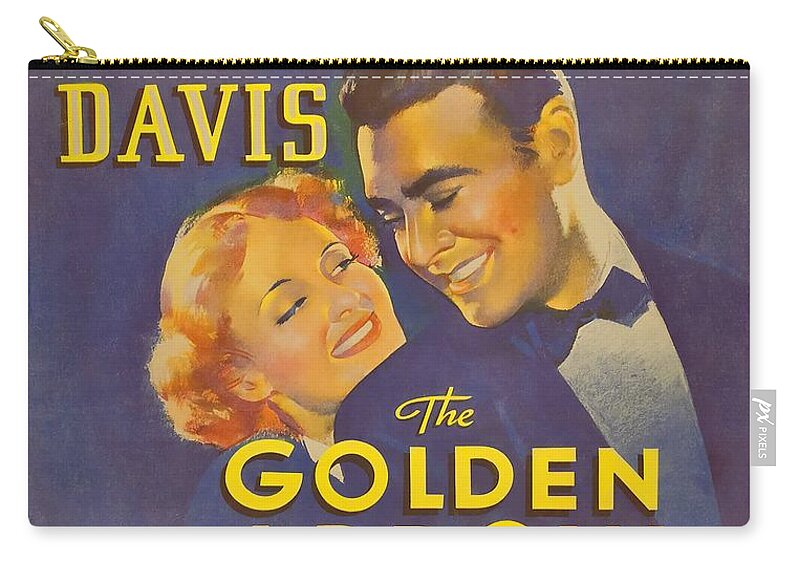 Golden Carry-all Pouch featuring the mixed media ''The Golden Arrow'', 1936, movie poster by Stars on Art