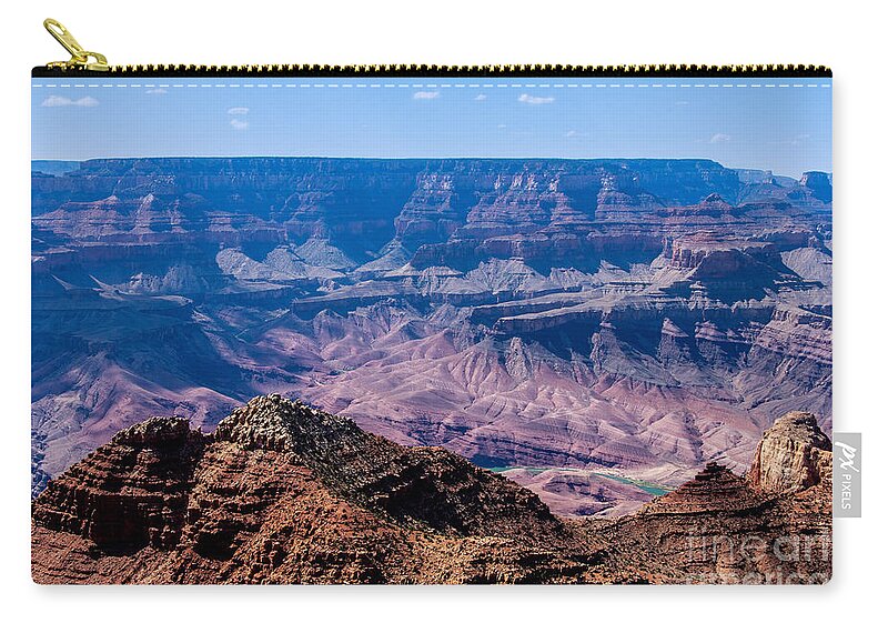 The Grand Canyon Arizona Carry-all Pouch featuring the digital art The Grand Canyon Arizona by Tammy Keyes