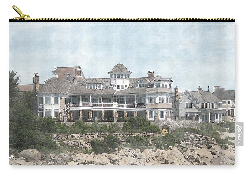 Digital Art Zip Pouch featuring the photograph The Inn by Cheryl Day