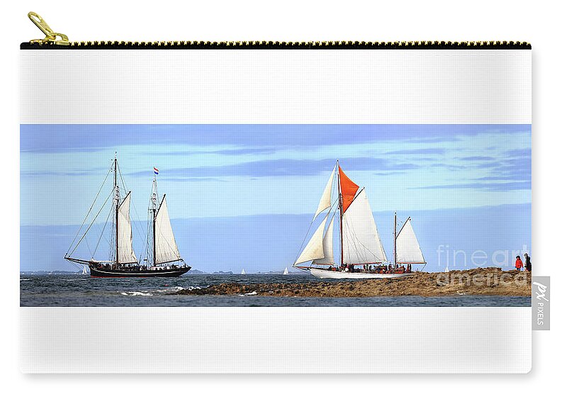Iris Zip Pouch featuring the photograph The Iris and Skeaf by Frederic Bourrigaud