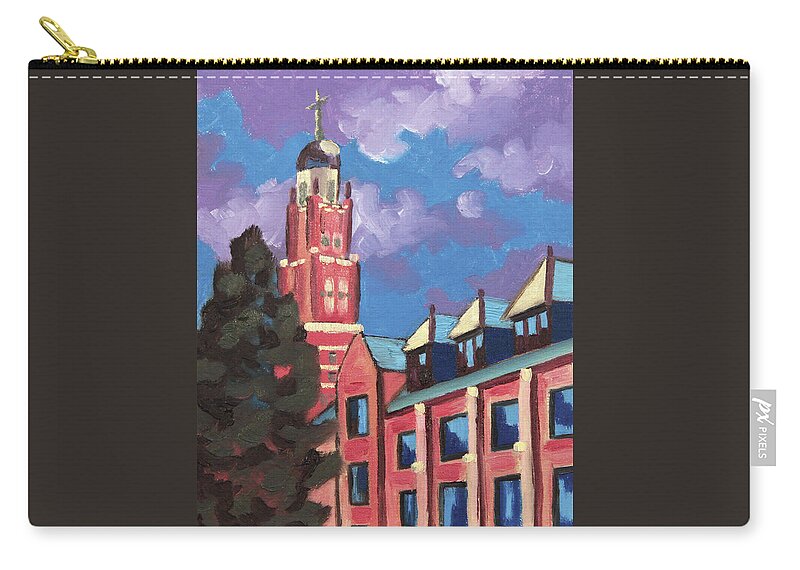 Josephinum Zip Pouch featuring the painting The Josephinum by Katherine Crowley