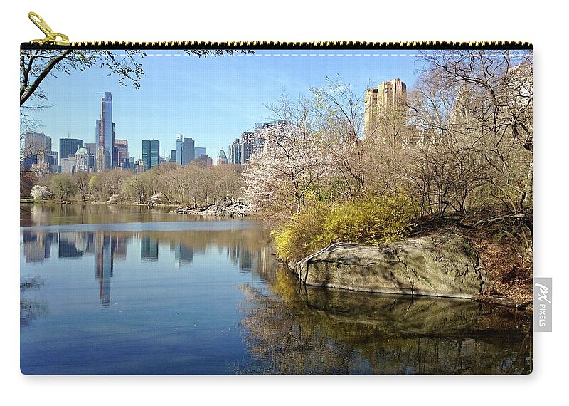  Zip Pouch featuring the photograph The Lake by Judy Frisk