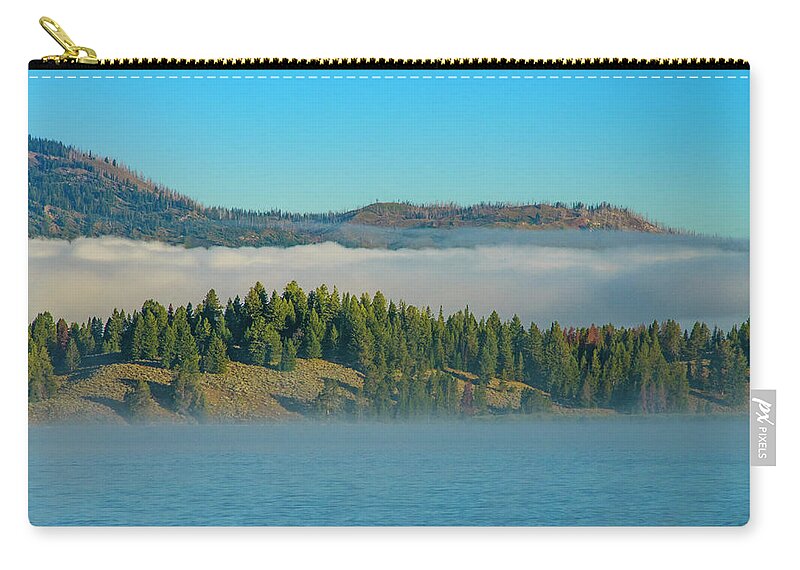 Grand Teton National Park Zip Pouch featuring the photograph The Lakeshore 1 by Melissa Southern