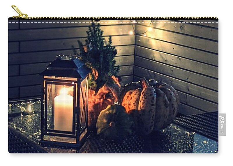 Outside Zip Pouch featuring the photograph The Lantern by Claudia Zahnd-Prezioso