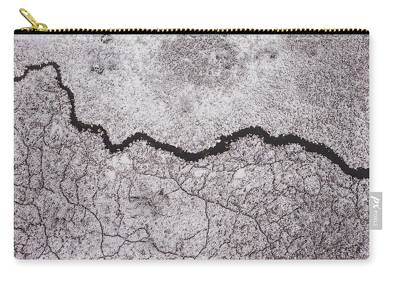 Dji Mavic Pro 2 Zip Pouch featuring the photograph The lines of Winter by John McGraw