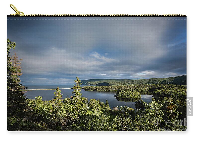 Middle Head Peninsula Zip Pouch featuring the photograph The Lookout by Eva Lechner