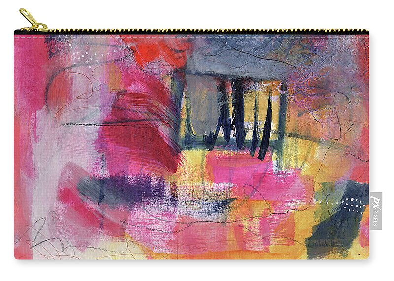 Abstract Zip Pouch featuring the painting The Magical Window II by Diane Maley