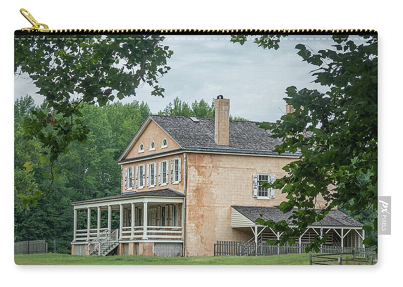 Atsion Carry-all Pouch featuring the photograph The Mansion At Atsion by Kristia Adams
