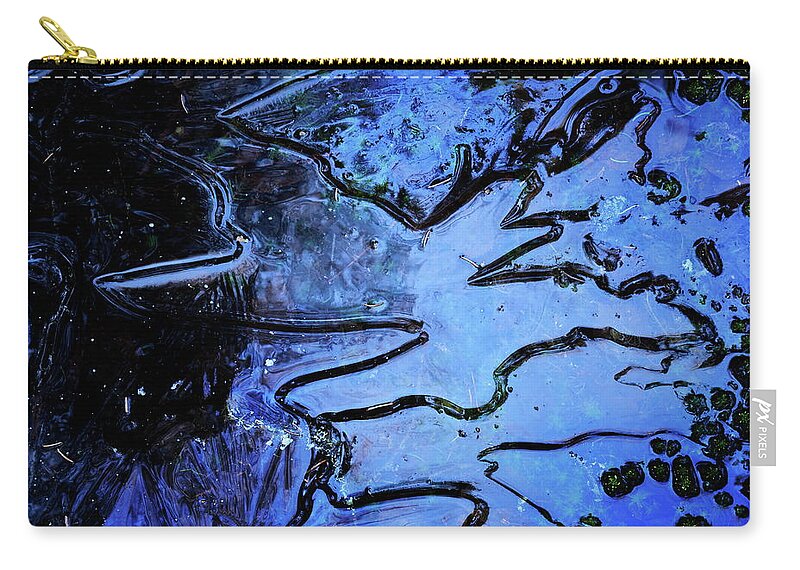 Finland Zip Pouch featuring the photograph The Maps of the Vanishing Winter by Jouko Lehto