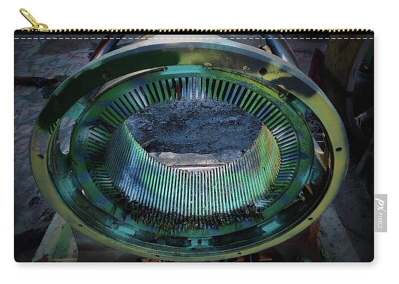 Mine Zip Pouch featuring the photograph The Mine in Rinconada California by Lars Mikkelsen