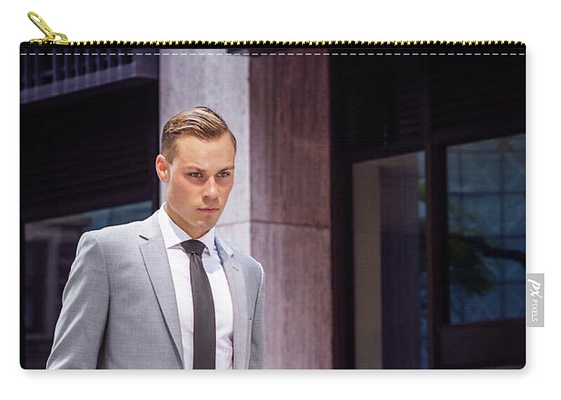 Fashion Zip Pouch featuring the photograph The Moment by Alexander Image