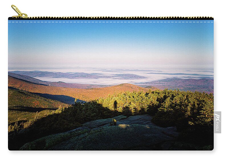 Agriculture Zip Pouch featuring the photograph The Mountains Are Me by Jeff Sinon