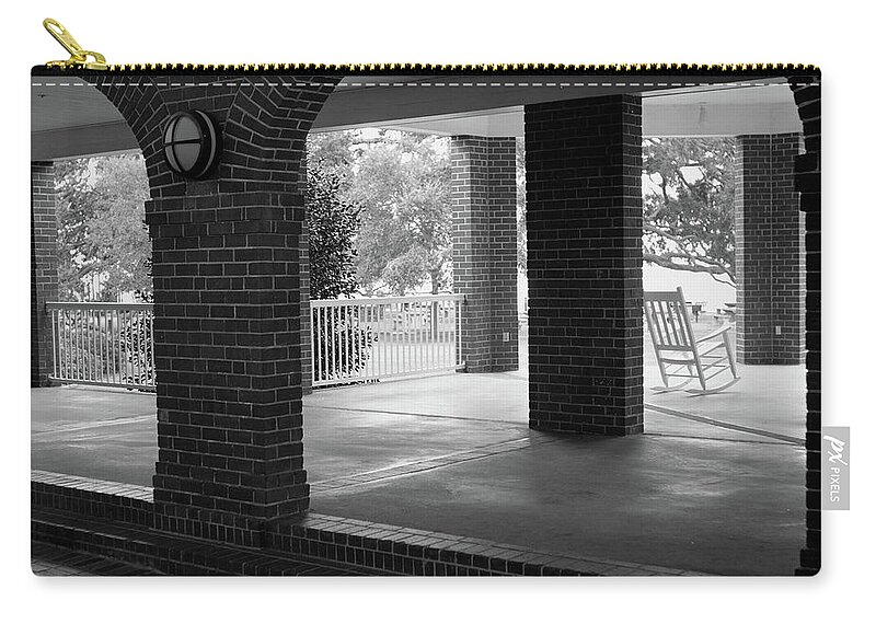 Bricks Zip Pouch featuring the photograph The Old Casino, St. Simons Island by John Simmons