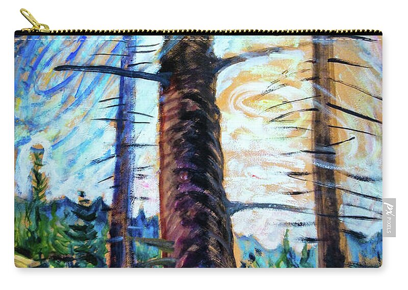 Old Zip Pouch featuring the painting The Old Fir Tree by Emily Carr 1937 by Emily Carr