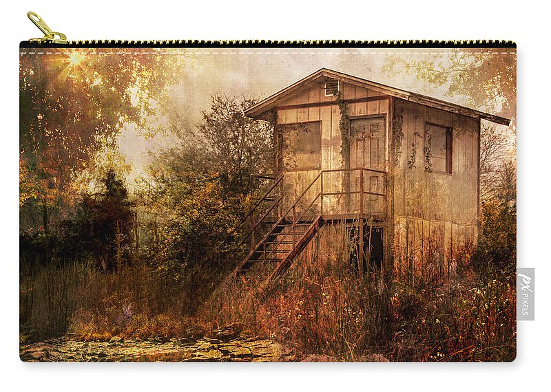  Zip Pouch featuring the photograph The Old GateHouse by Shara Abel