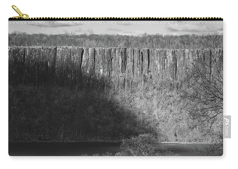 Hudson River Zip Pouch featuring the photograph The Palisades by Kevin Suttlehan