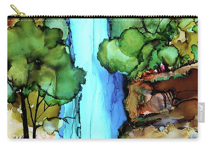  Carry-all Pouch featuring the painting The PayOff by Julie Tibus