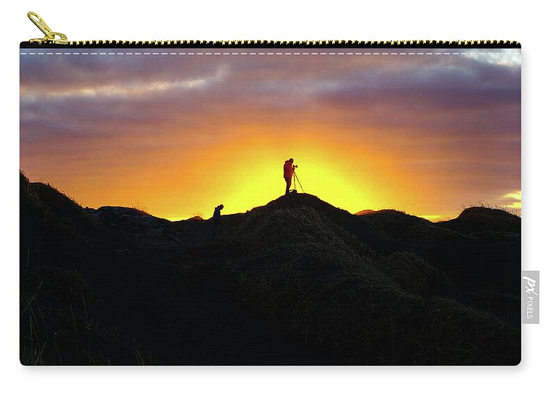 Sunset Carry-all Pouch featuring the photograph Finding The Light - Ring Road, Iceland by Earth And Spirit