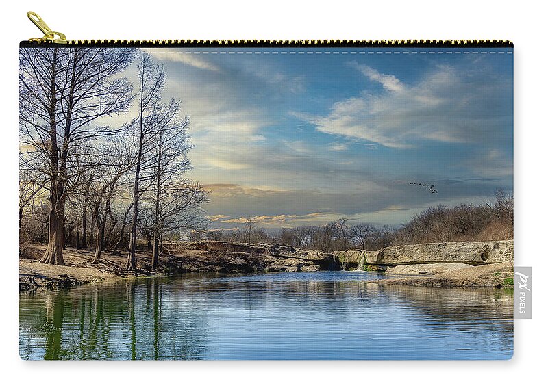 Lake Zip Pouch featuring the photograph The Pond by G Lamar Yancy