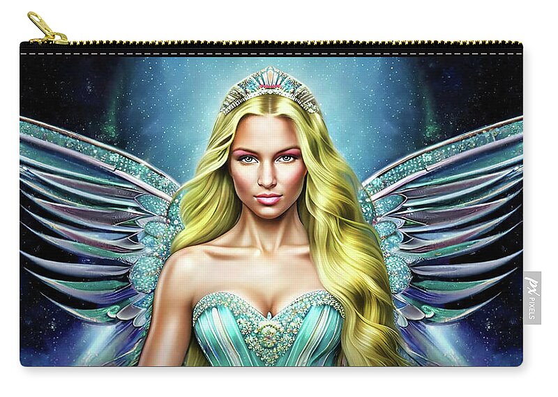 Healer Zip Pouch featuring the digital art The Prom Queen by Shawn Dall