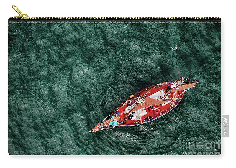 Reine Zip Pouch featuring the photograph The Reine des Flots 1965 by Frederic Bourrigaud