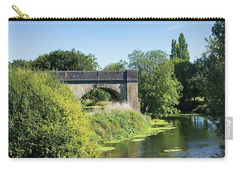 River Zip Pouch featuring the photograph The River Stour Blandford by Tanya C Smith