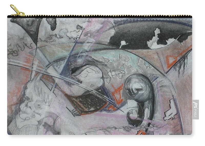  Zip Pouch featuring the painting The Shining Wall by Douglas Jerving