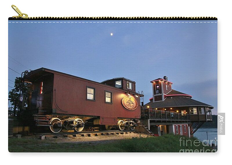 The Silo Zip Pouch featuring the photograph The Silo by fototaker Tony