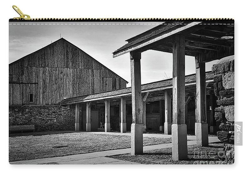 Barn Zip Pouch featuring the photograph The Stables by Kirt Tisdale
