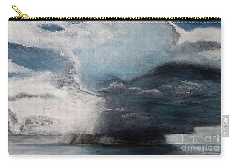 Storm Carry-all Pouch featuring the painting The Storm by Pamela Schwartz