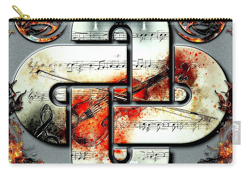 Stradivarius Carry-all Pouch featuring the digital art The Stradivarius by Michael Damiani
