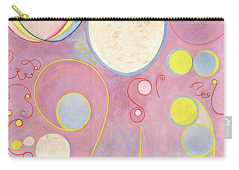The Ten Largest Zip Pouch featuring the painting The Ten Largest, No. 08, Adulthood, Group IV by Hilma af Klint