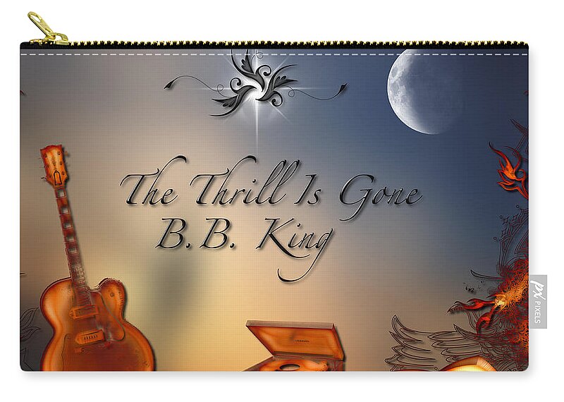 Lucille Carry-all Pouch featuring the digital art The Thrill Is Gone by Michael Damiani