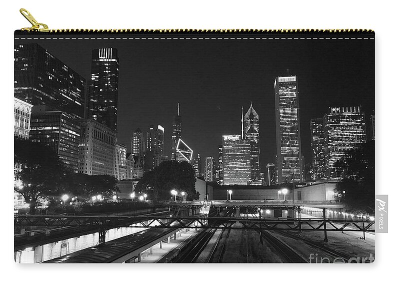  Zip Pouch featuring the photograph The Tracks by Dennis Richardson