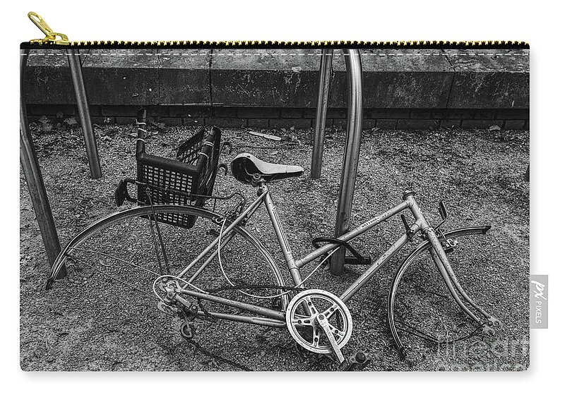  Urban Cannibal Zip Pouch featuring the photograph The Urban Bike Cannibal by Pics By Tony