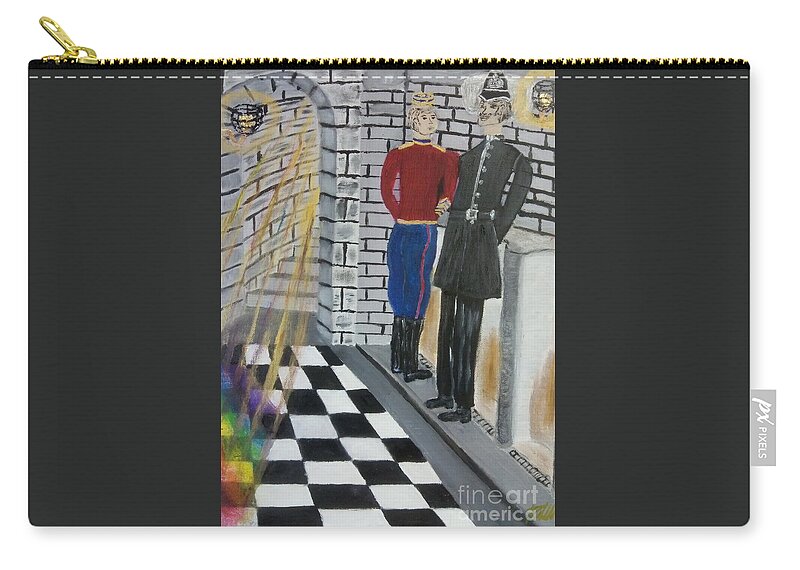 Gay Carry-all Pouch featuring the painting The Victorian Gay Scene by David Westwood