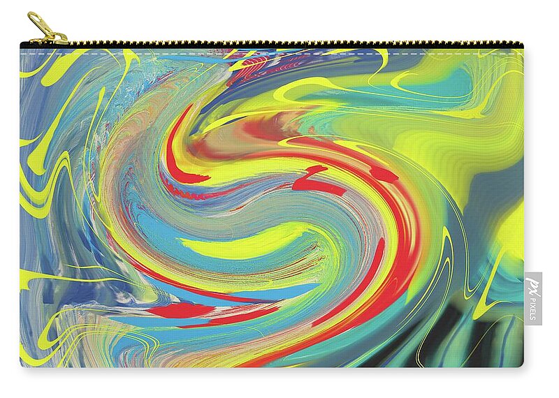 Acrylic Carry-all Pouch featuring the painting The Waiting by Christina Wedberg