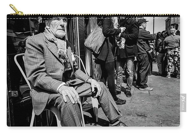 Old Man Zip Pouch featuring the photograph The Watcher by John Williams