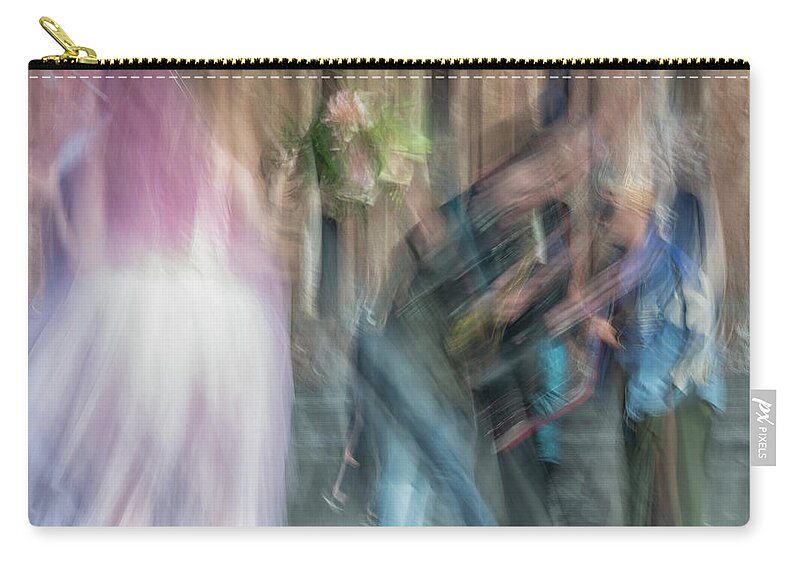 Icm Zip Pouch featuring the photograph The Wedding Photographers by Cate Franklyn