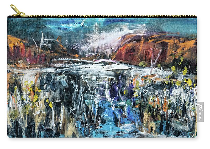 Wet Zip Pouch featuring the painting The wet season by Jeremy Holton