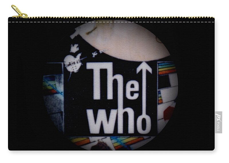 The Who Zip Pouch featuring the drawing The Who - 1960s Poster - detail by Sean Connolly