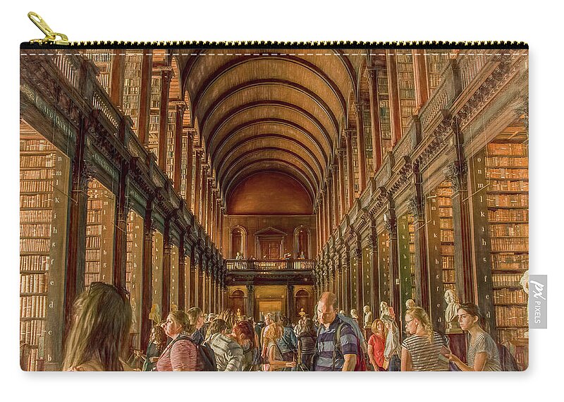 Book Of Kells Carry-all Pouch featuring the photograph The World's Library by Marcy Wielfaert