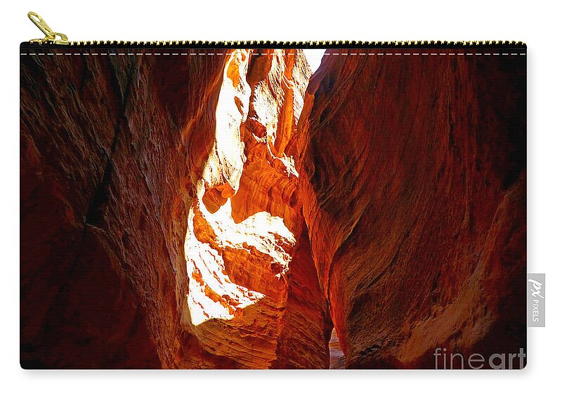 Petra Zip Pouch featuring the photograph There is Light by Tina Mitchell