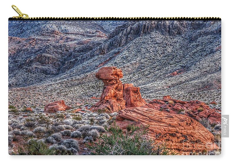  Zip Pouch featuring the photograph There it is Sacred by Rodney Lee Williams
