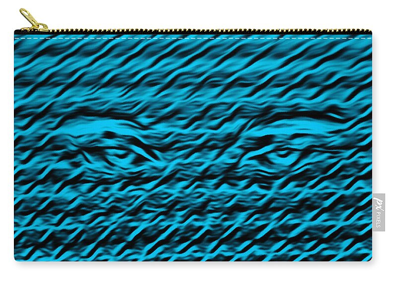 Abstract Art Zip Pouch featuring the digital art These Eyes by Ronald Mills